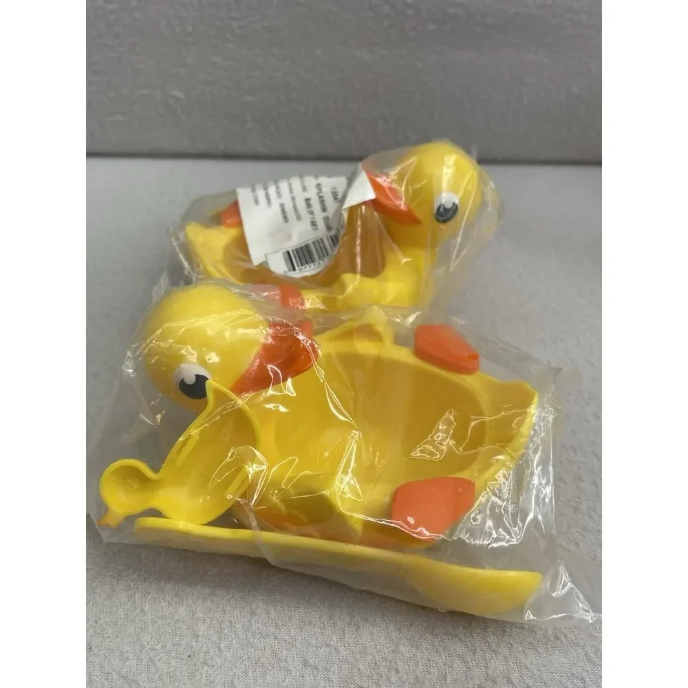 DecoPac Splashin Duckies Mini Bowl Spoon Cake Topper Set of 2 NEW Party Supplies